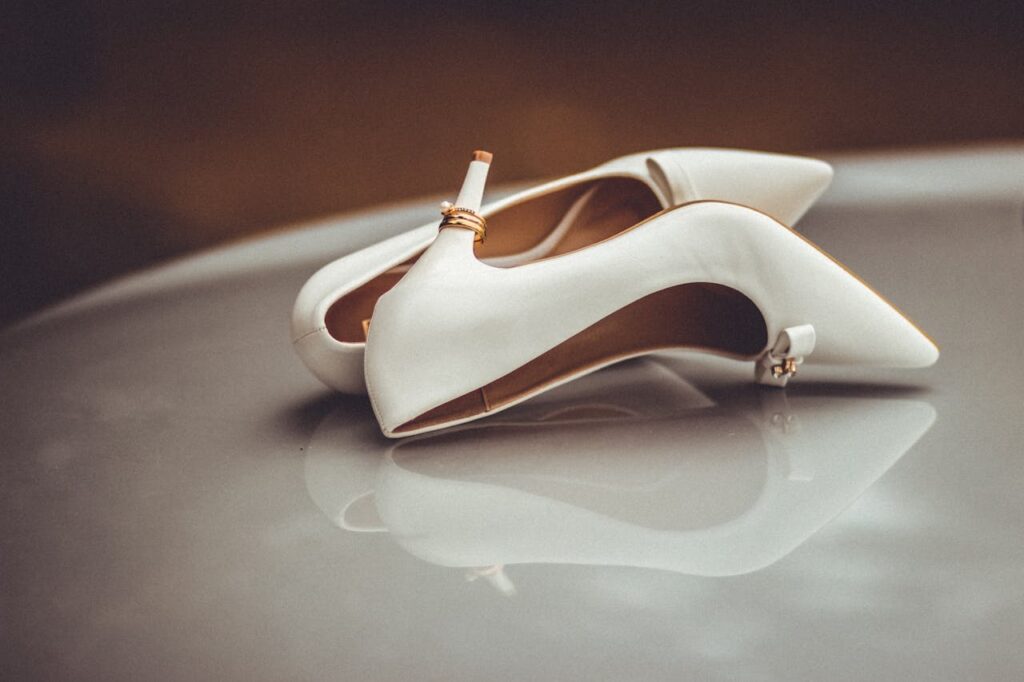 Hochzeit Trauringe hohe Schuhe